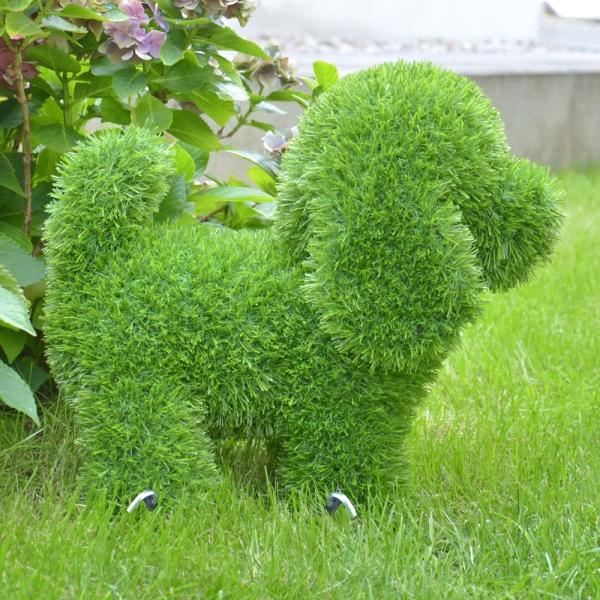 Image du produit AniPlants Figurine d'herbe, "chien" debout, décoration de jardin, 35cm