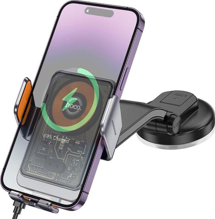 Immagine prodotto Hoco Caricatore da auto wireless HW8, 15W, 1,67A, nero