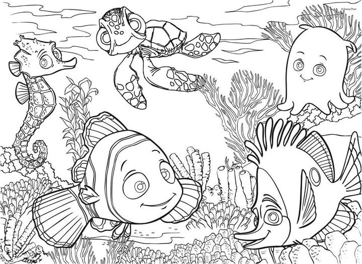 Actual product image Lisciani 2in1 Disney Nemo to colour in (60 pieces)
