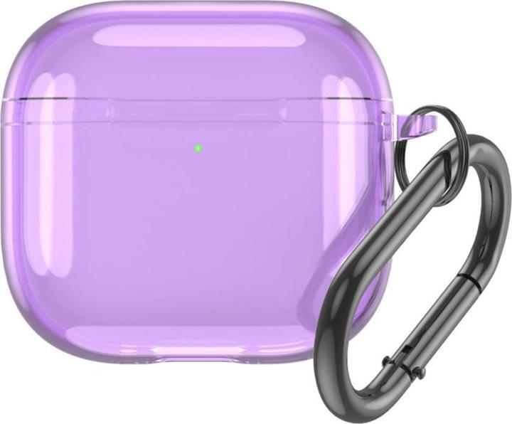 Productafbeelding Guess Airpods 4 Transparant Hoesje - Paars (Hoofdtelefoon hoes)