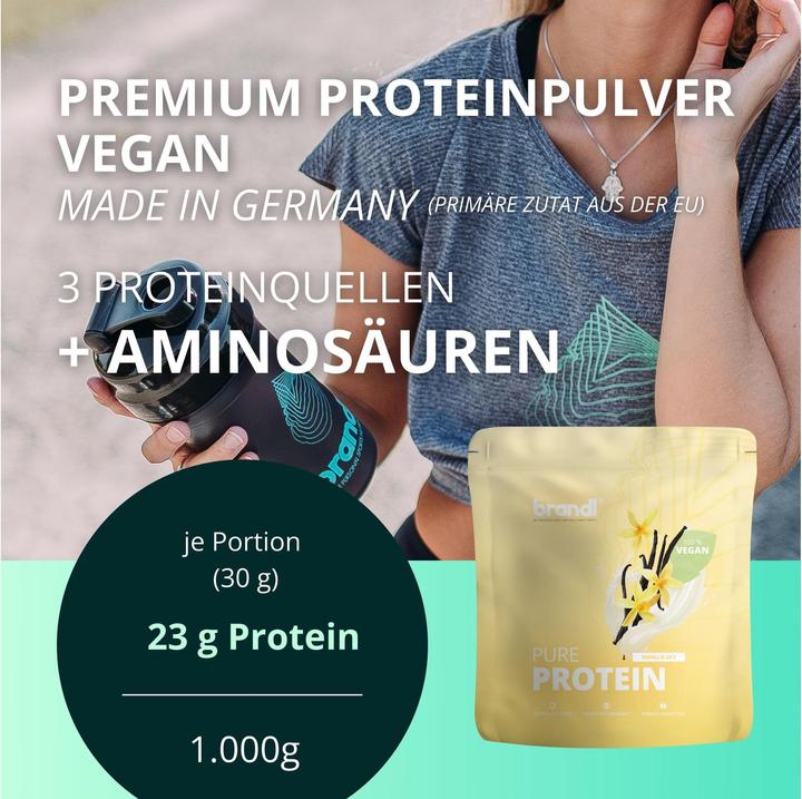 Immagine prodotto Brandl-Nutrition Pure Protein Vegan (Vaniglia, 1 pz., 1000 g)