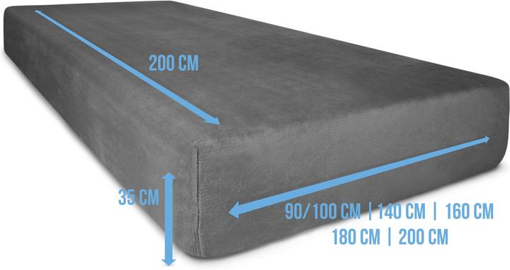 Actual product image Aspero Flannel fitted sheet PERPIGNAN (90-100 x 200 cm)