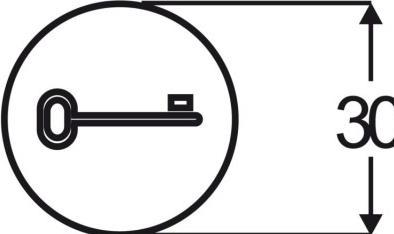 Actual product image Busch-Jaeger Scannable symbol key 2CKA001714A0297