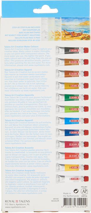 Immagine prodotto Talens Set per pittura ad acquerello 12x12ml (Multicolore, 12000 ml)