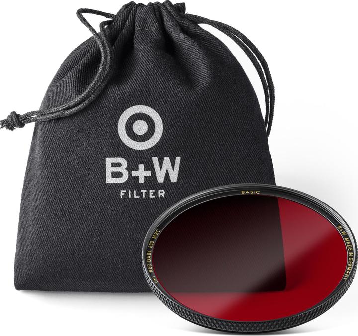 Produktbild B+W 091 Rot-Filter dunkel 630, MRC/Basic 77mm (Farbfilter, 77 mm)
