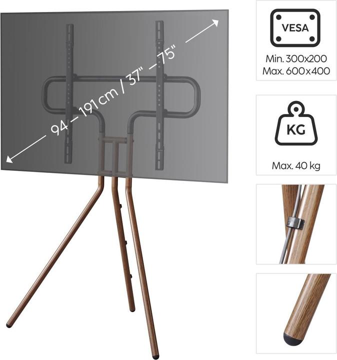 Actual product image Hama Staffelei-Design (Various, 75", 40 kg)