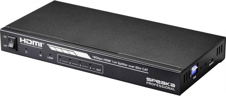 Actual product image SpeaKa Professional SP-HDS-700 HDMI® HDMI Extender over Network Cable RJ45 50m (Extender)