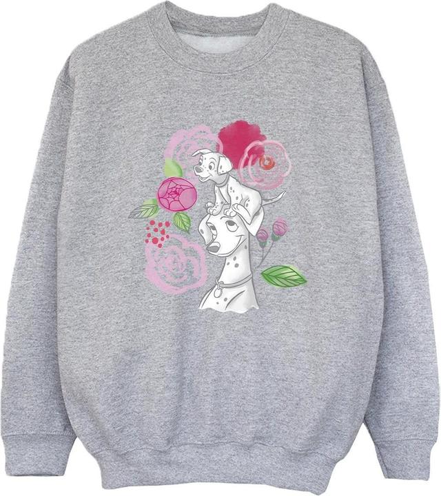 Actual product image Disney Boys 101 Dalmatians Flowers Sweatshirt (104)