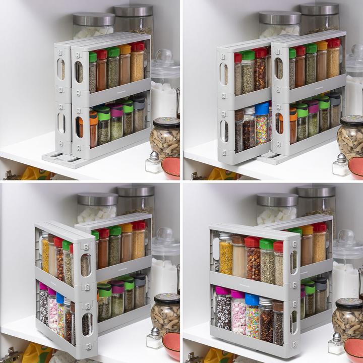 Image du produit InnovaGoods Étagère à épices coulissante et pivotante