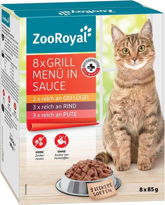 Zooroyal Multipack Grill Menü in Sauce (Adult, 680 g)