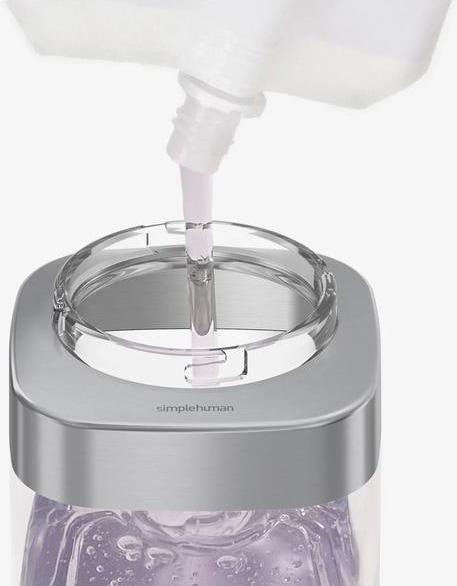 Image du produit Simplehuman Distributeur de savon 444 ml, argent/transparent