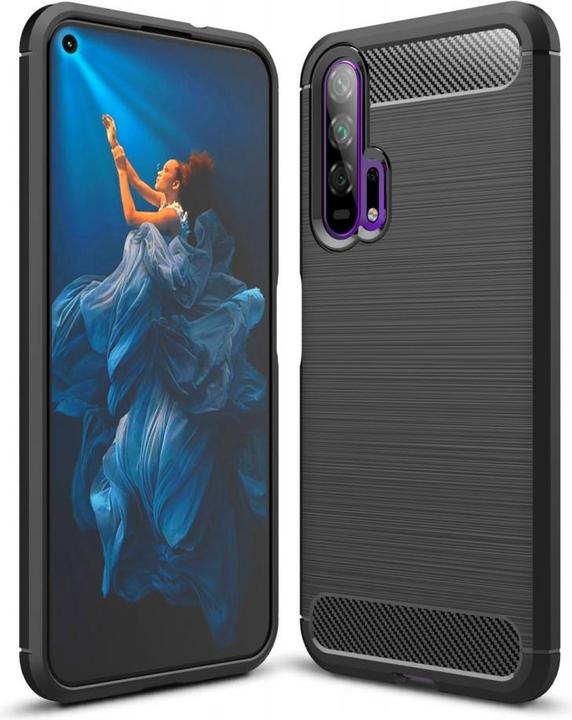Actual product image Screenguard Honor 20 Pro Cover Carbon Brushed Soft TPU (Honor 20 Pro)