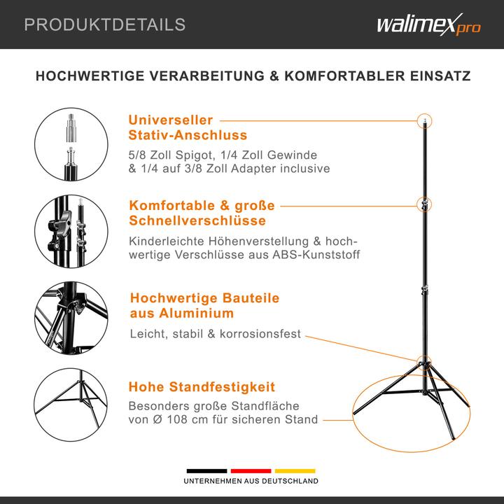 Produktbild Walimex pro 4er Set WT-806 (256 cm, 6 kg)