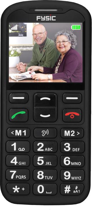 Produktbild Fysic F10 - Eenvoudige Mobiele Telefoon voor Senioren met SOS Paniekknop - Zwart (2.20", 4G)