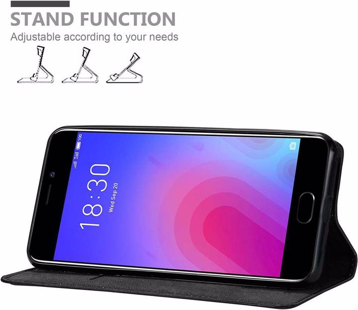 Productafbeelding Cadorabo Boek Onzichtbare Magneethoes (Meizu M6)