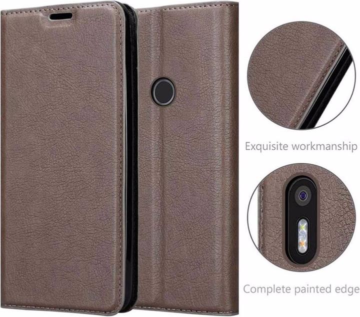 Productafbeelding Cadorabo Boek Onzichtbare Magneethoes (BQ Aquaris X5 Plus)