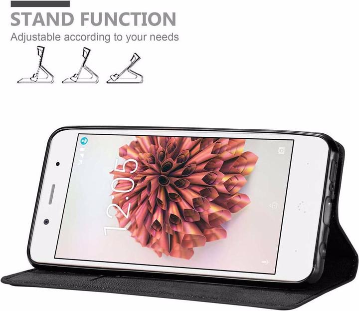 Productafbeelding Cadorabo Boek Onzichtbare Magneethoes (BQ Aquaris X5 Plus)