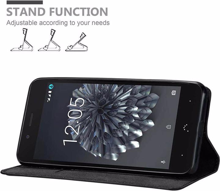 Productafbeelding Cadorabo Boek Onzichtbare Magneethoes (BQ Aquaris X5 Plus)