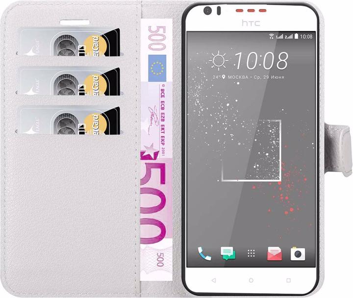 Actual product image Cadorabo Book with stand function cover (HTC Desire 10 Lifestyle, HTC Desire 825)