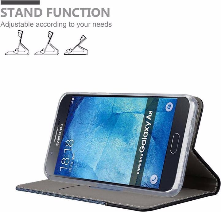 Actual product image Cadorabo Book Jeans Optics Cover (Samsung Galaxy A8 (2018))