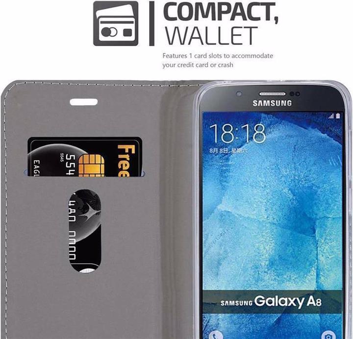 Actual product image Cadorabo Book Jeans Optics Cover (Samsung Galaxy A8 (2018))