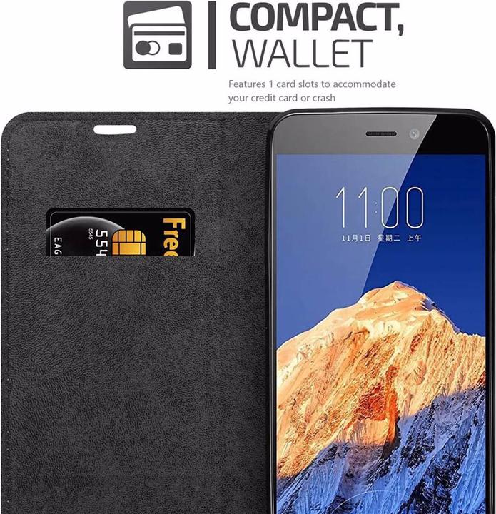 Productafbeelding Cadorabo Boek Onzichtbare Magneethoes (ZTE Nubia N1)