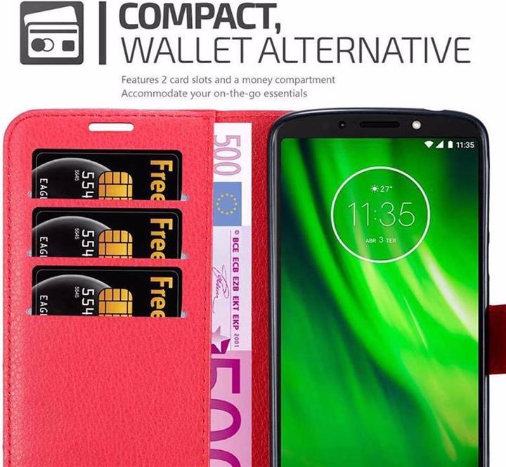 Produktbild Cadorabo Book mit Standfunktion Cover (Motorola Moto E5)