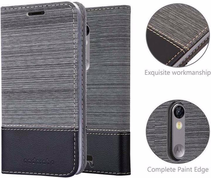 Image du produit Cadorabo Couverture look jeans Book (Motorola Moto X3)