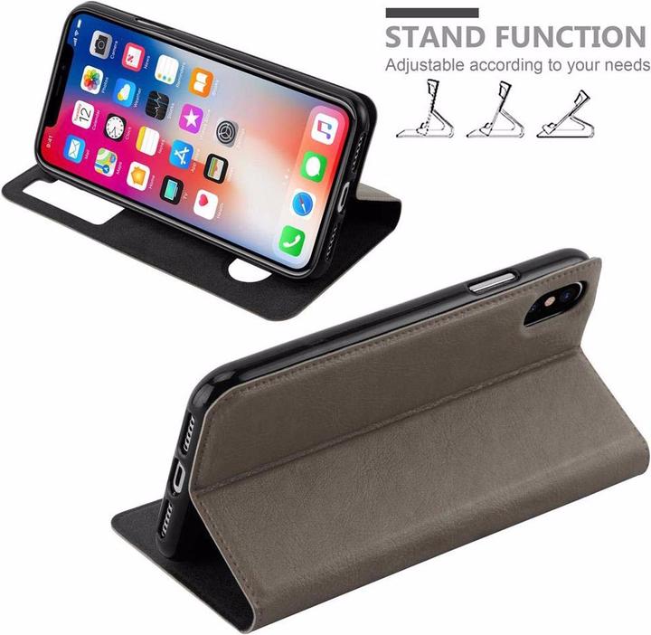 Productafbeelding Cadorabo Boek met Uitzicht Dubbele Raambedekking (Apple iPhone XS Max)