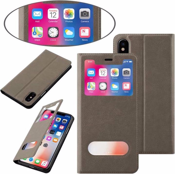 Productafbeelding Cadorabo Boek met Uitzicht Dubbele Raambedekking (Apple iPhone XS Max)
