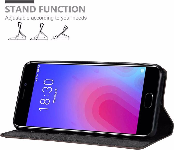Productafbeelding Cadorabo Boek Onzichtbare Magneethoes (Meizu M6)