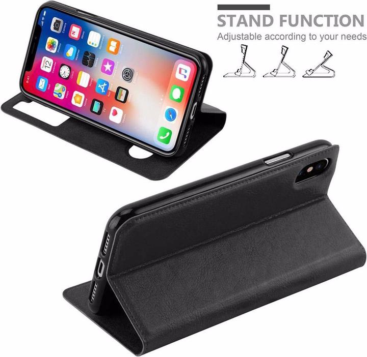 Actual product image Cadorabo Book with View double window cover (Apple iPhone XS Max)
