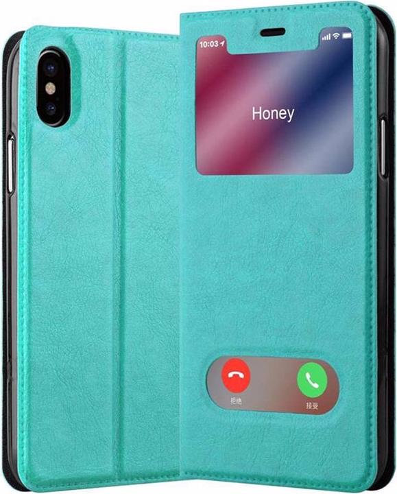 Actual product image Cadorabo Book with View double window cover (Apple iPhone XS Max)