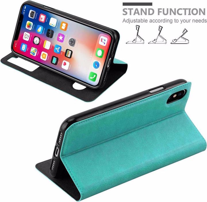 Actual product image Cadorabo Book with View double window cover (Apple iPhone XS Max)
