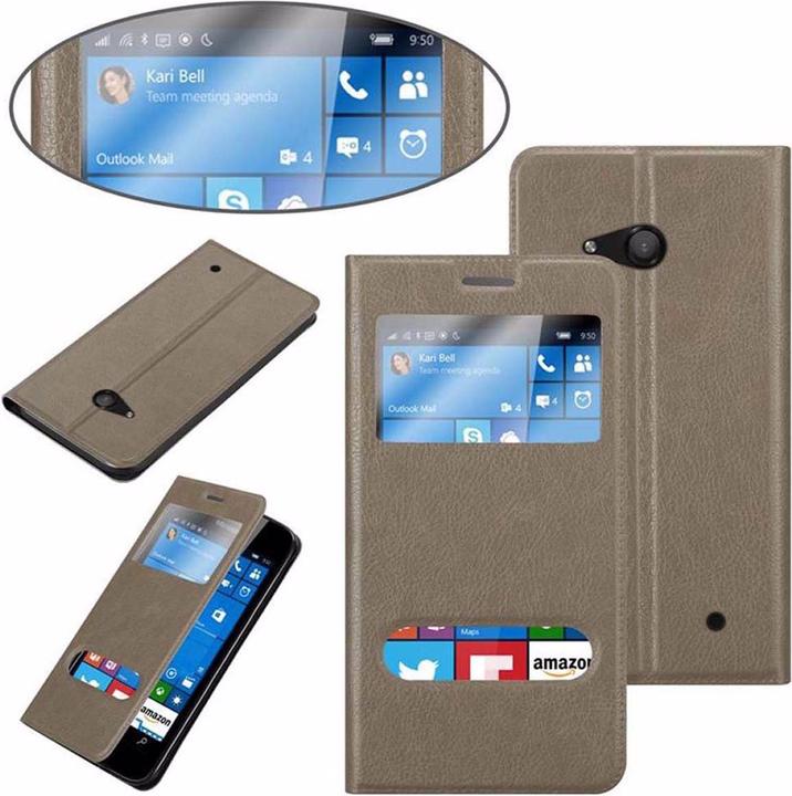 Produktbild Cadorabo Book mit View Doppelfenster Cover (Microsoft Lumia 550)
