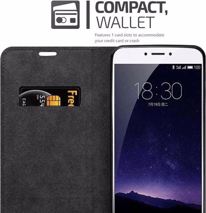 Actual product image Cadorabo Book Invisible Magnet Cover (Meizu MX6)