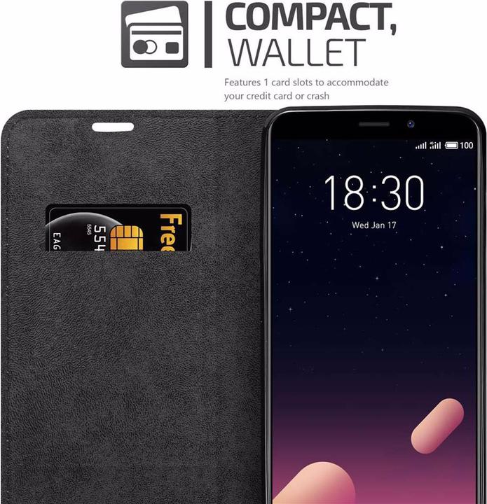 Productafbeelding Cadorabo Boek Onzichtbare Magneethoes (Meizu M6s)