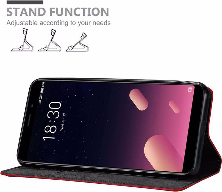 Productafbeelding Cadorabo Boek Onzichtbare Magneethoes (Meizu M6s)