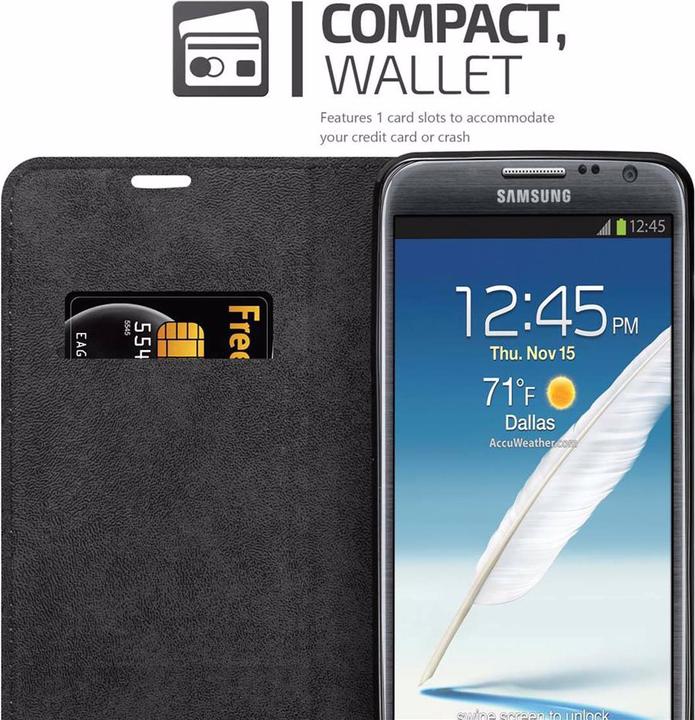 Productafbeelding Cadorabo Boek Onzichtbare Magneethoes (Samsung Galaxy Note 2)
