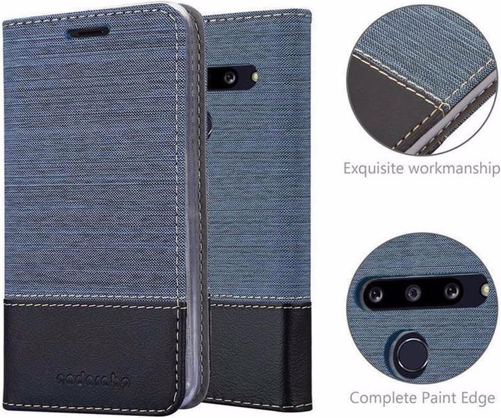 Produktbild Cadorabo Book Jeans Optik Cover (LG G8)