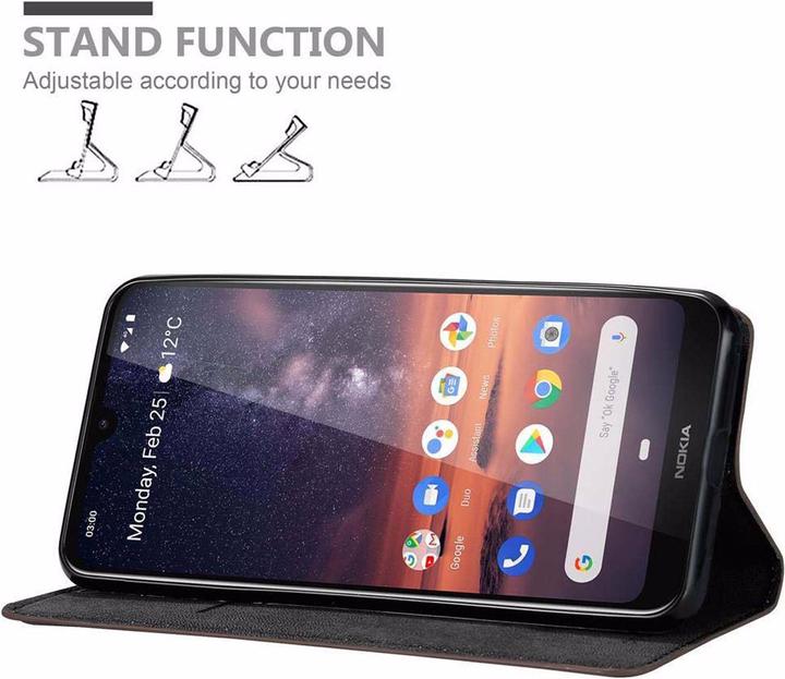 Actual product image Cadorabo Book Invisible Magnet Cover (Nokia 3.2)