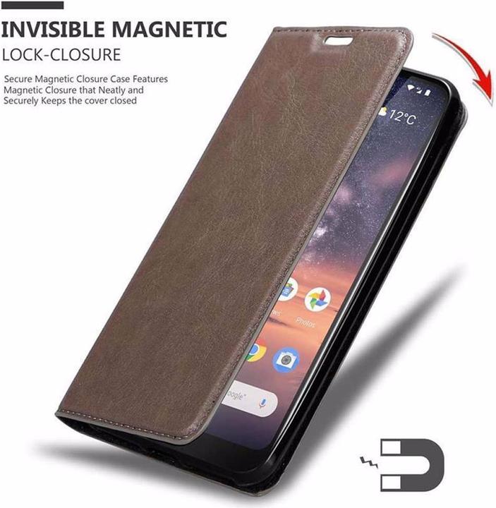 Actual product image Cadorabo Book Invisible Magnet Cover (Nokia 3.2)