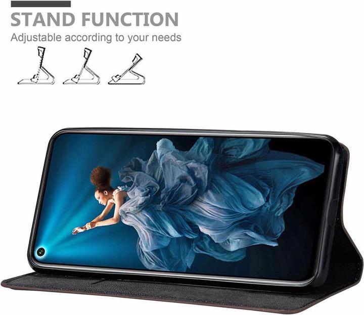 Actual product image Cadorabo Book Invisible Magnet Cover (Huawei Nova 5T, TCL 20S, K20)