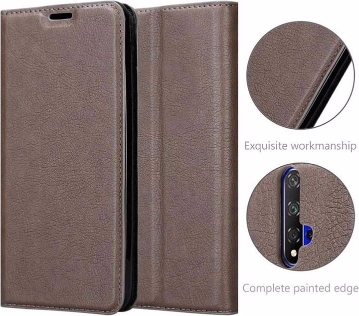 Actual product image Cadorabo Book Invisible Magnet Cover (Huawei Nova 5T, TCL 20S, K20)