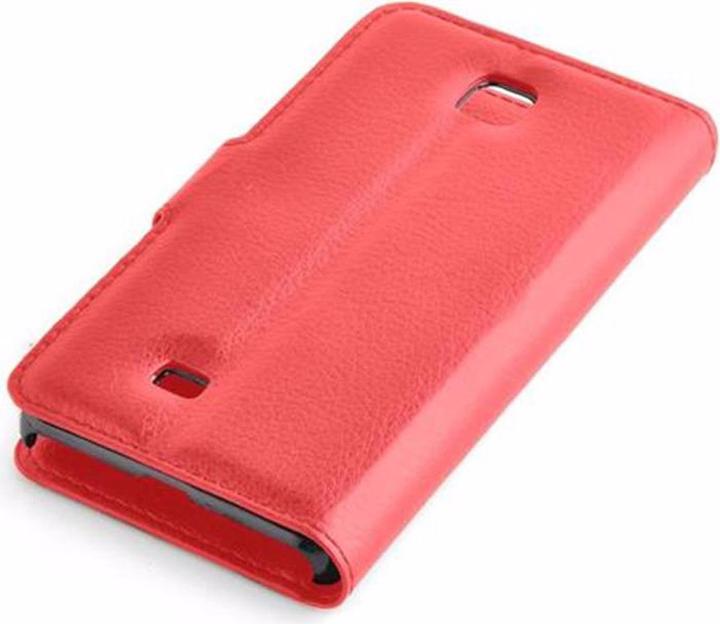 Actual product image Cadorabo Book with stand function cover (LG Lucid 2, LG Optimus F5)