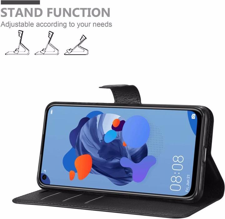 Actual product image Cadorabo Book with stand function cover (Huawei Nova 5i, Huawei P20 Lite (2019))