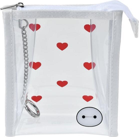 Disney Borsa trasparente Baymax con moschettone - Borsa per cosmetici