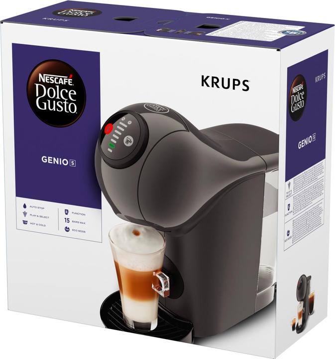 Productafbeelding Krups Nescaf Dolce Gusto GENIO S KP243B - Koffiecupmachine - Antraciet (EU-stekker)