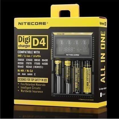 Image du produit Nitecore Digicharger D4EU - Version UE (1 pcs, RCR123A, AA, AAA, C, Chargeurs sans batterie)