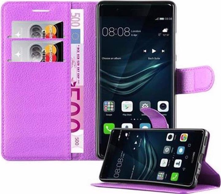 Actual product image Cadorabo Book with stand function cover (Huawei P9)